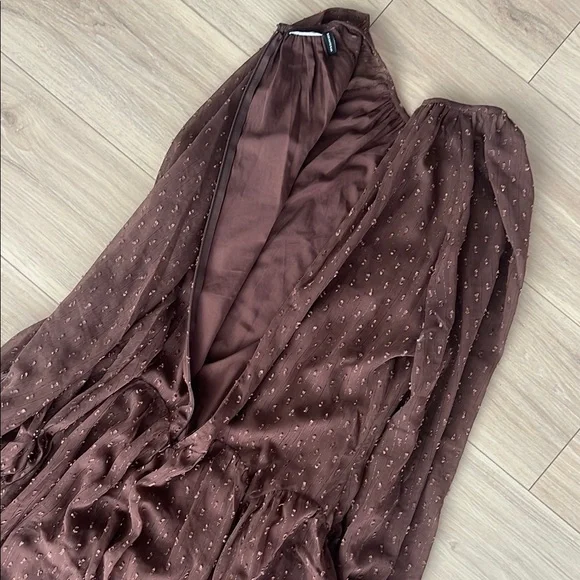 ASOS Brown Long Sleeve Dress - Picture 15 of 15